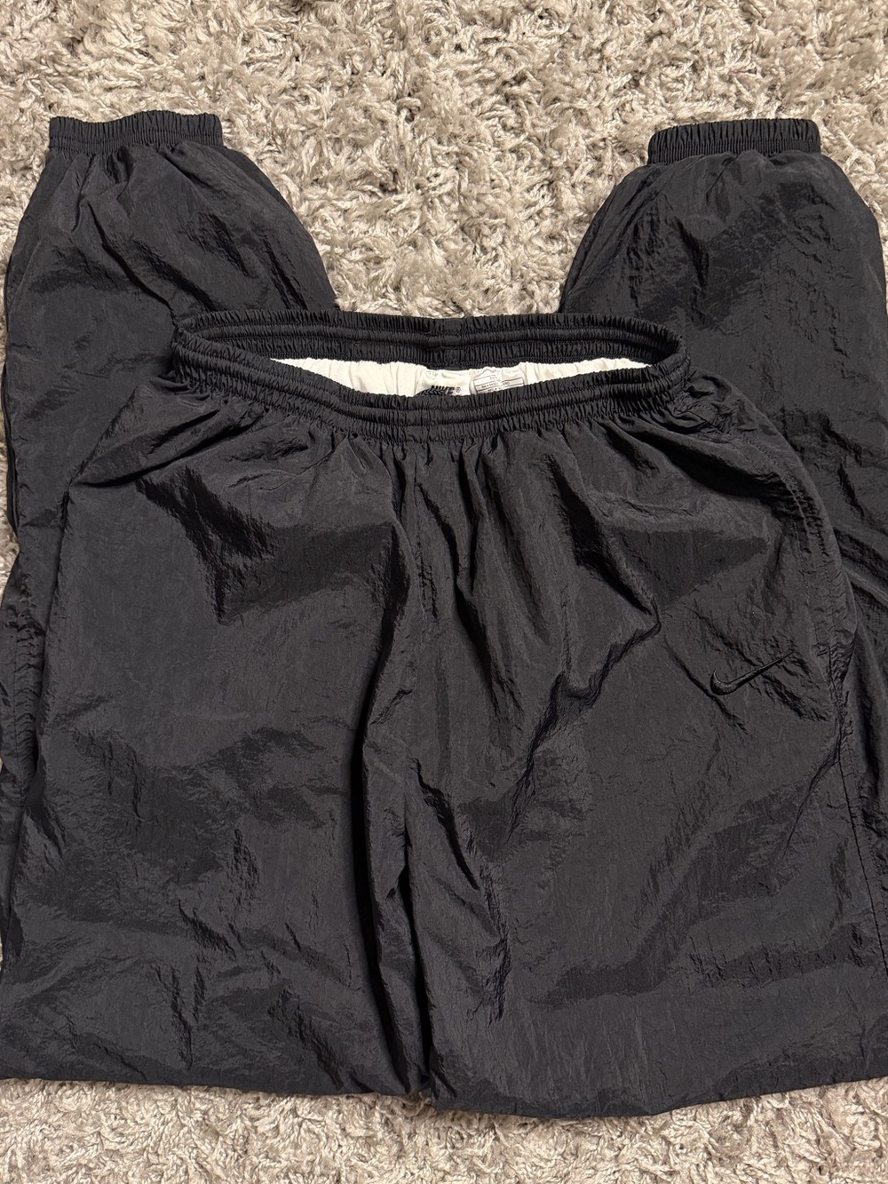 Vintage 90s Nike Black On Black Sweatpants